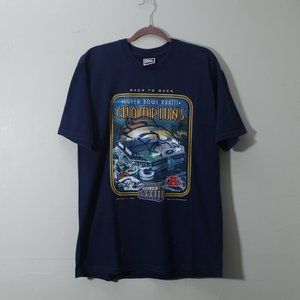 Pro Layer Denver Broncos Back to Back Superbowl XXXIII Champions Tee (L)